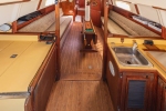 Teak Sole in Galley and Salon